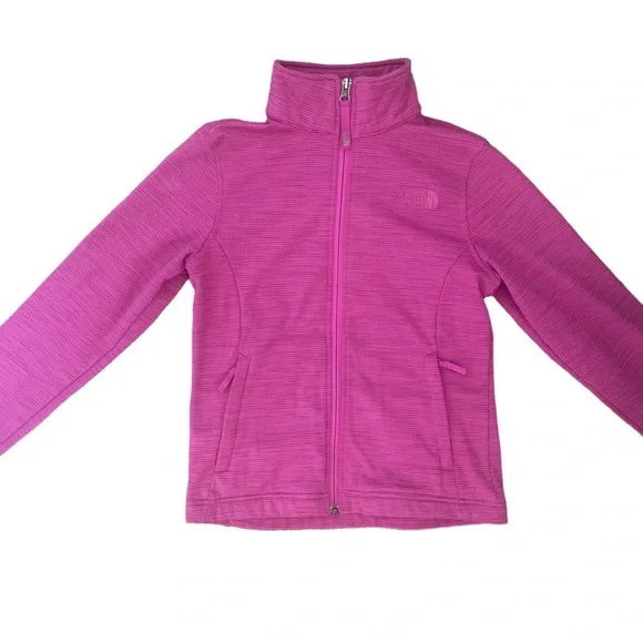The North Face Fuchsia and Patterned Jackets - Girls Small (7/8) - Picture 2 of 9